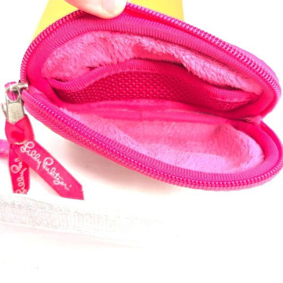 Lilly Pulitzer Pink Floral Garden Print Small Zip Around Pouch Mini Bag Wristlet - Picture 7 of 8